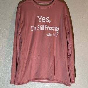 Women’s fuzzy sweater